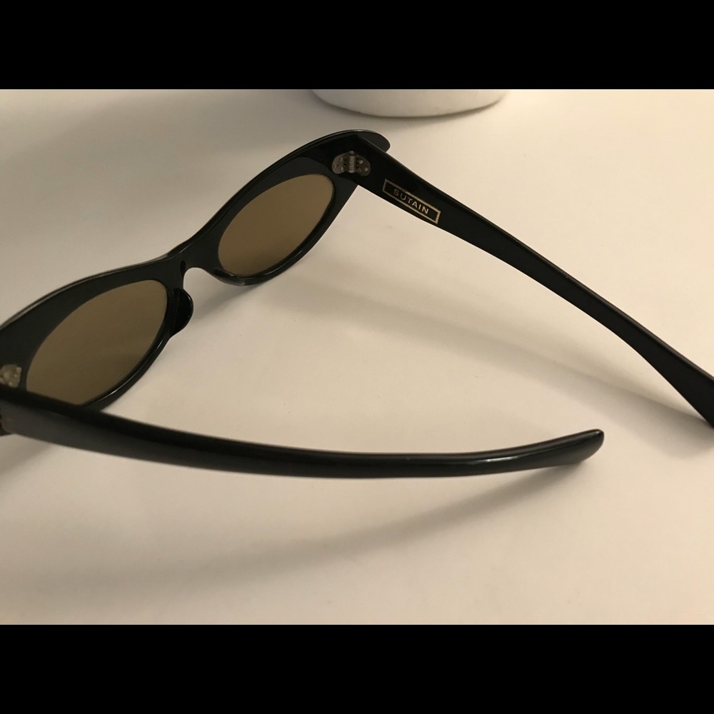 A.A.SUTAIN Fabulous 60’s  BLACK CAT Eye Sunglasses - Picture 8 of 8